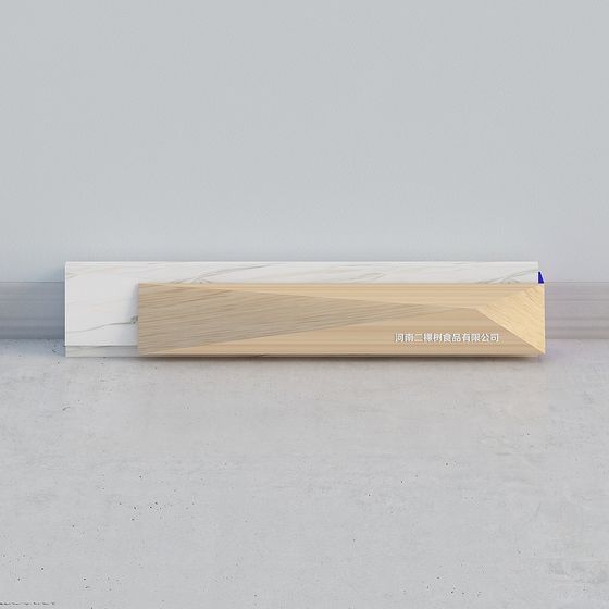 Minimalist Wood Grain Decorative Panel 3D model