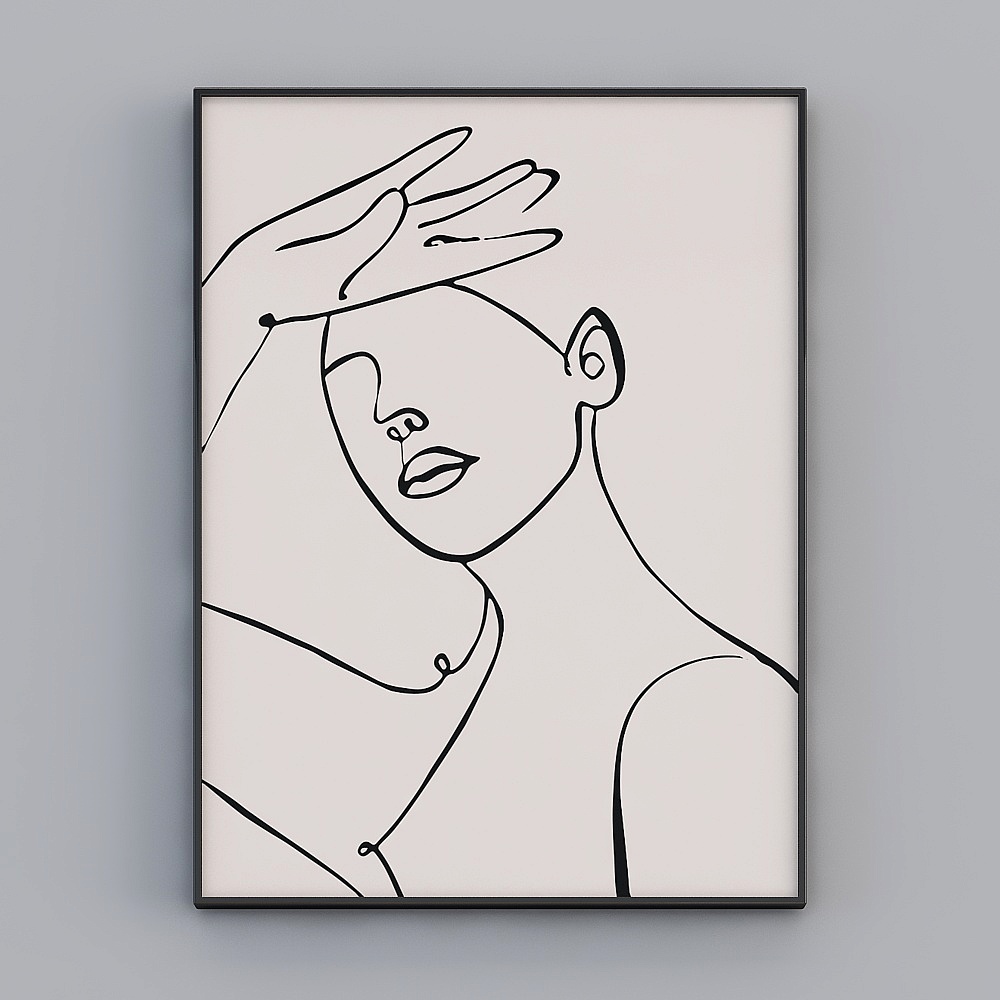 Glorious Good Paintings - L- Minimalist Modern - 38817 - Abstract Pattern Decorative Paintings