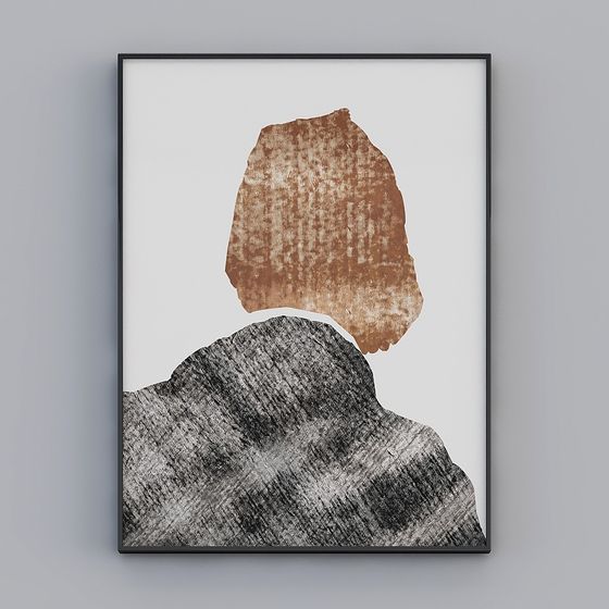 Abstract Silhouette 3D model