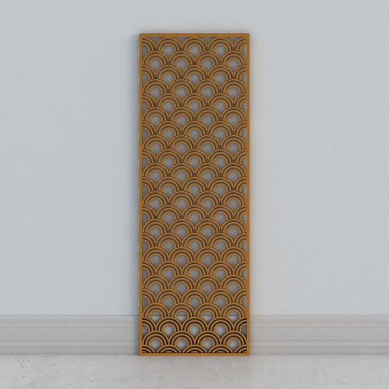 Waves Screen 3D Model - Unique Artistic Elegance