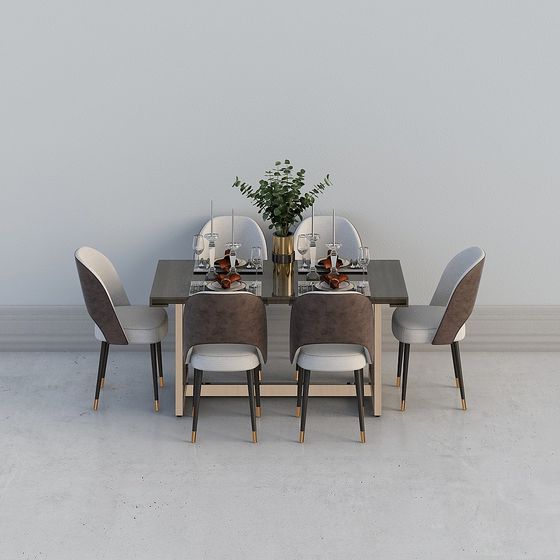 Urban Dining Table 3D Model