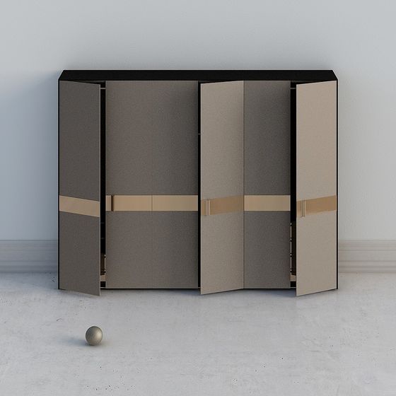 Minimalist Storage Cabinet 3D model