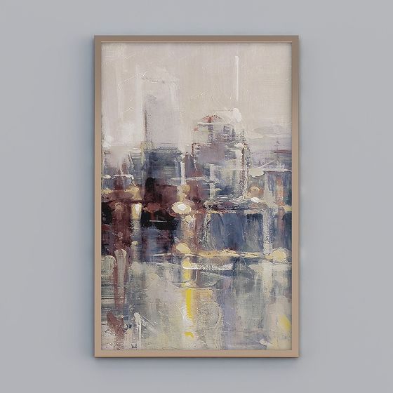 Abstract Painting 3D Model for Artistic Projects