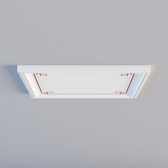 Stylish Ceiling Frame 3D model for Modern Spaces