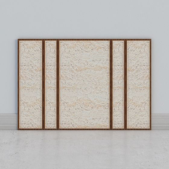 Travertine Wall Panel 3D model