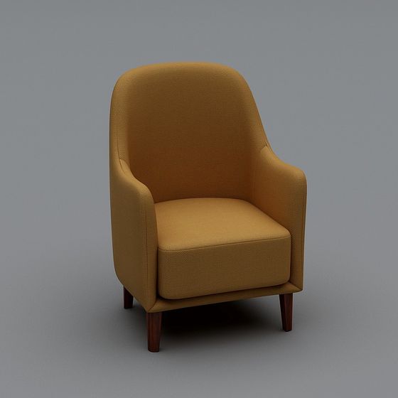 Cozy Caramel Sofa 3D model