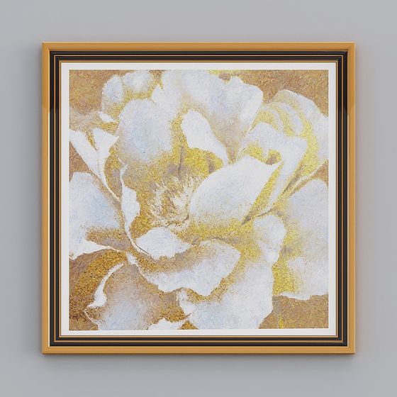 Elegant Low-Poly Flower 3D model