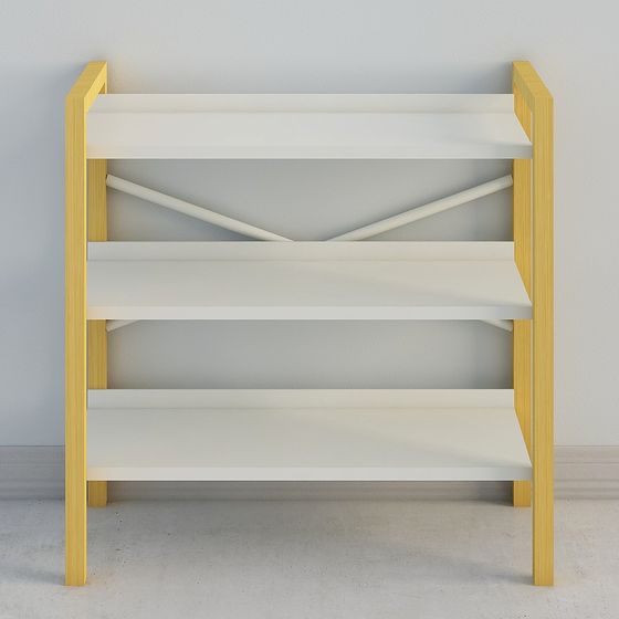 Contemporary Bookshelf 3D model for Creative Spaces