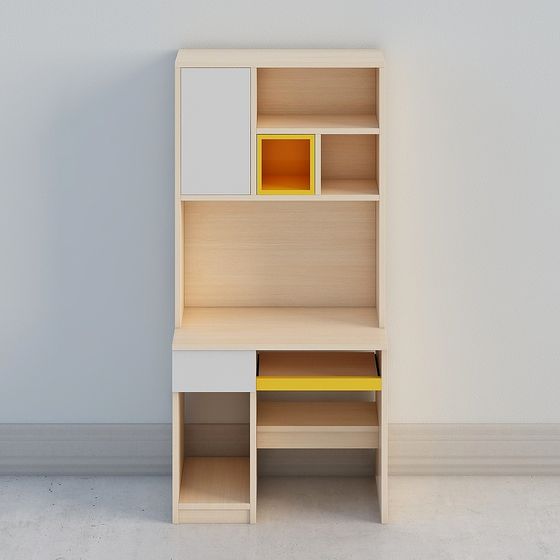 Urban Shelf Low-Poly 3D Model