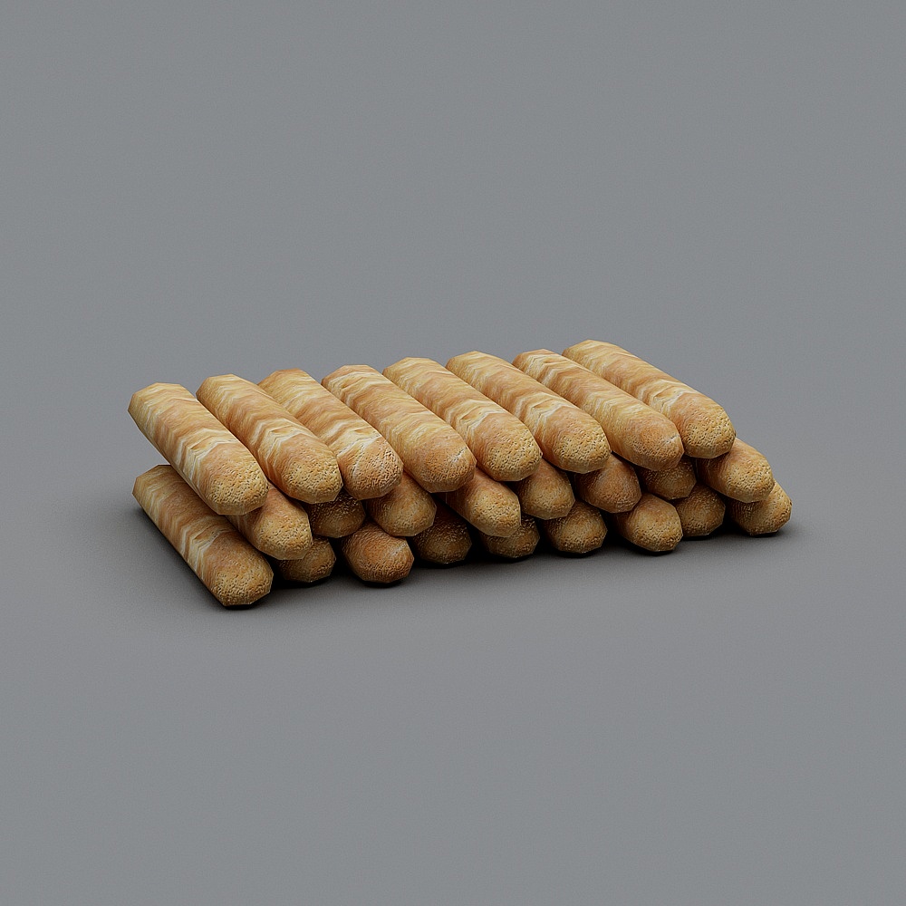 Realistic Breadstick 3D model