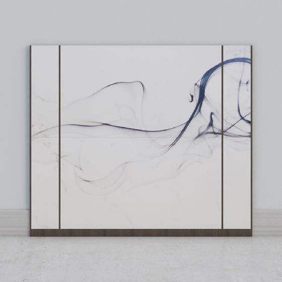 Flowing Light Low-Poly 3D Model