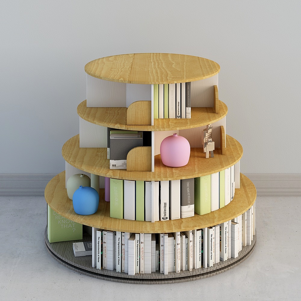 Cylindrical bookcase 7 plus guard plate