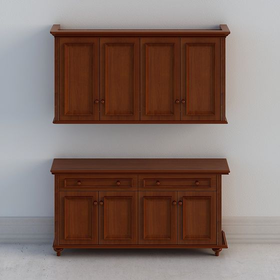 Elegant Low-Poly and High-Detail Furniture Set 3D model