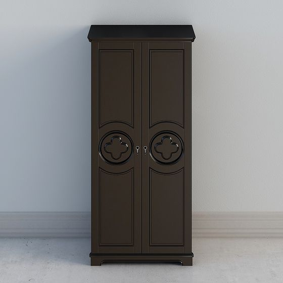 Vintage Wardrobe 3D Model for Elegant Interiors