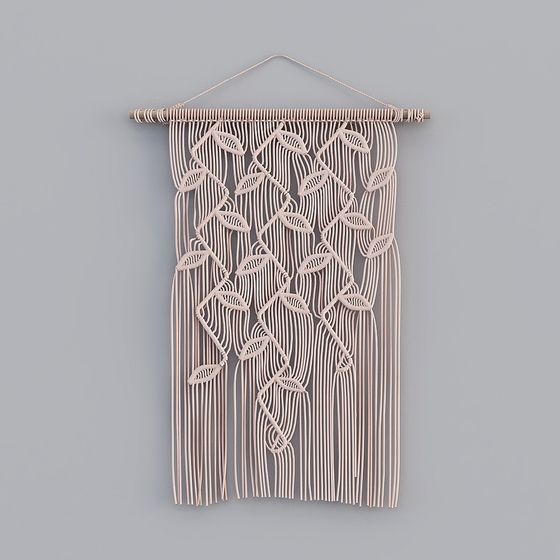 Macrame Wall Hanging 3D model for Creative Projects