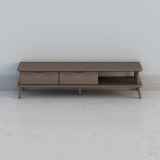 Modern Low-Poly TV Stand 3D model