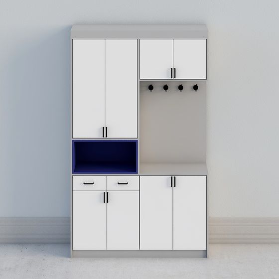 Contemporary Storage Cabinet 3D model for Modern Interiors