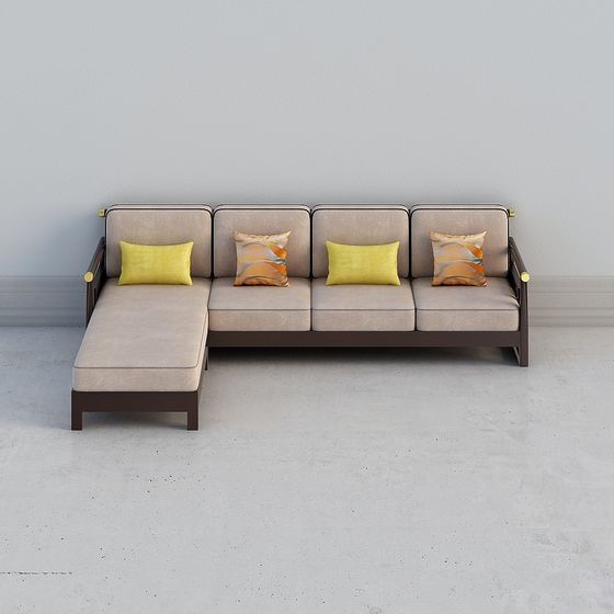 Vintage Modern Sofa 3D model