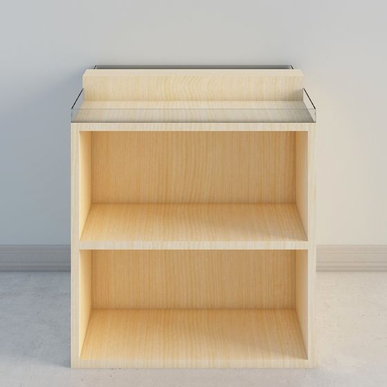 Modern Minimalist Bookshelf 3D model