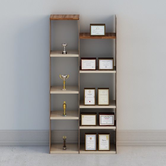 Urban Elegance Bookshelf 3D model for Modern Interiors