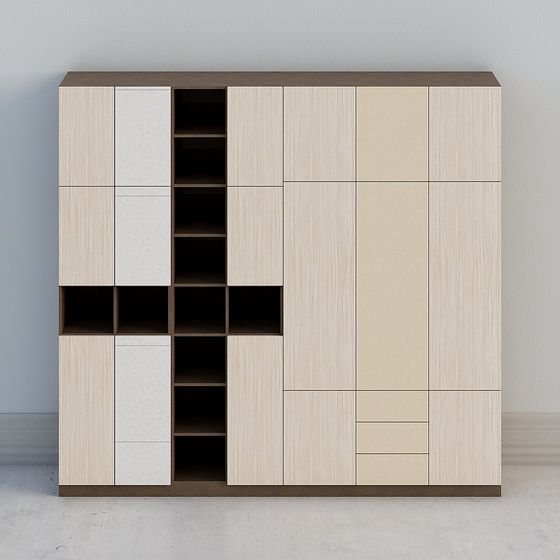 Modular Storage Cabinet 3D model