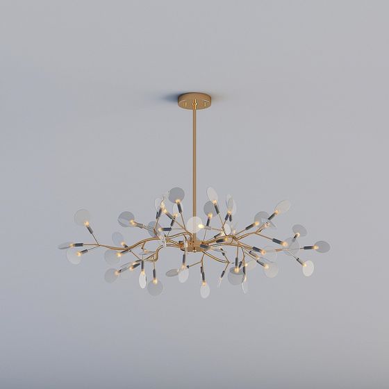 Sputnik 3D Model Chandelier for Modern Interiors