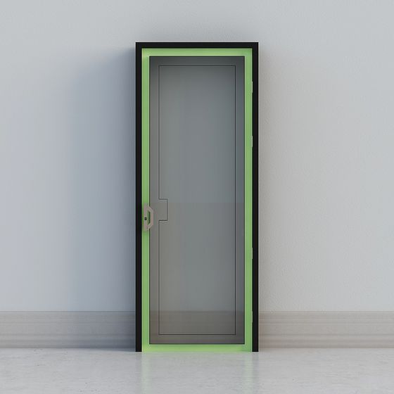 Futuristic Low-Polygon Door 3D model
