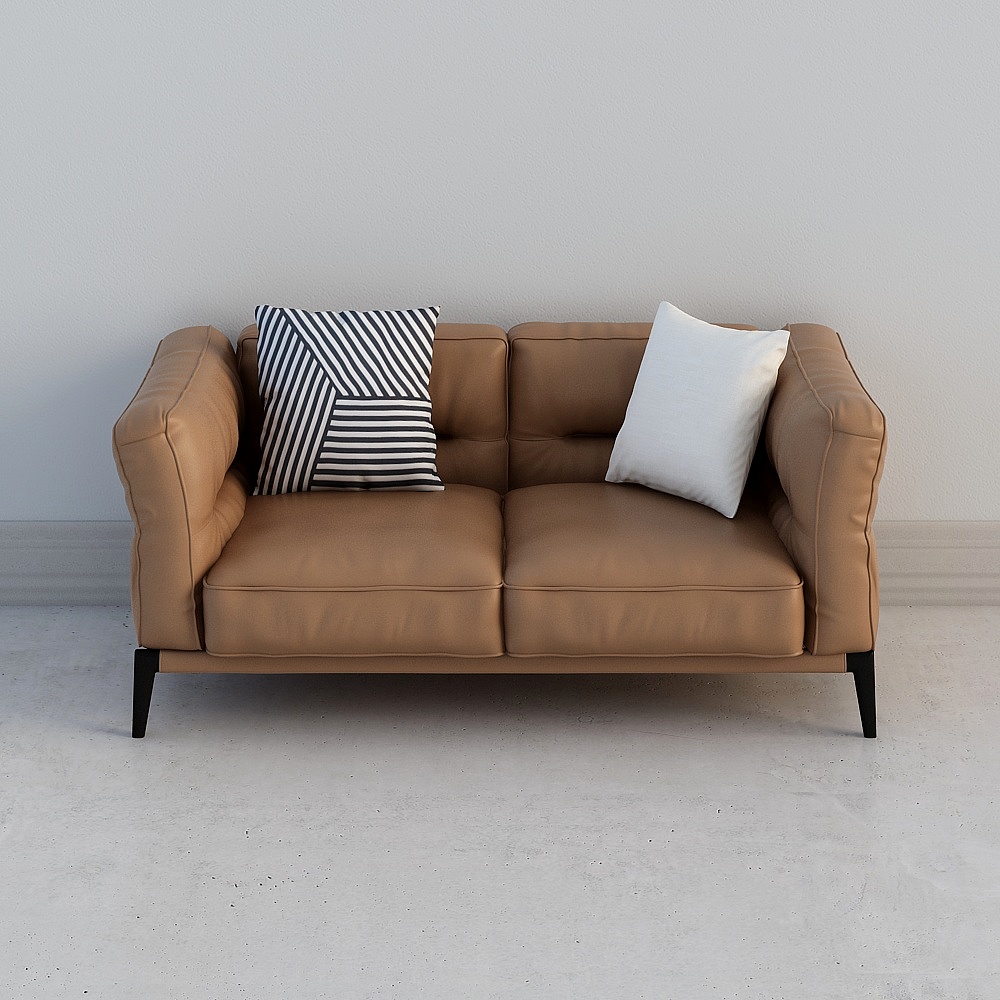Modern Low-Polygon Sofa 3D model