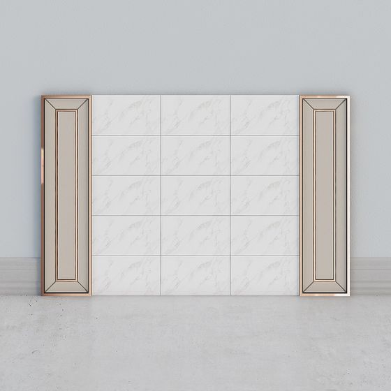 Marble Screen 3D Model for Interior Design