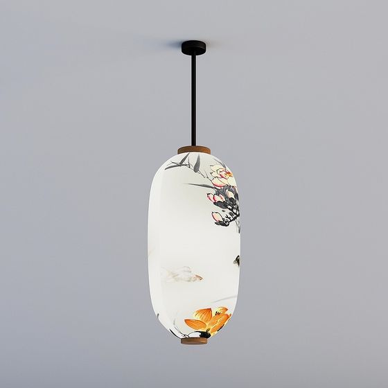 Elegant Low-Poly Chandelier 3D model for Modern Interiors