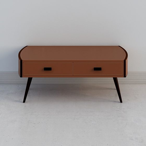 Mid-Century Modern Console Table 3D model
