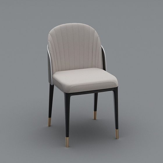 Elegant Dining Chair 3D model for Modern Interiors