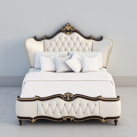 Stylish 3D Model Bed for Contemporary Spaces