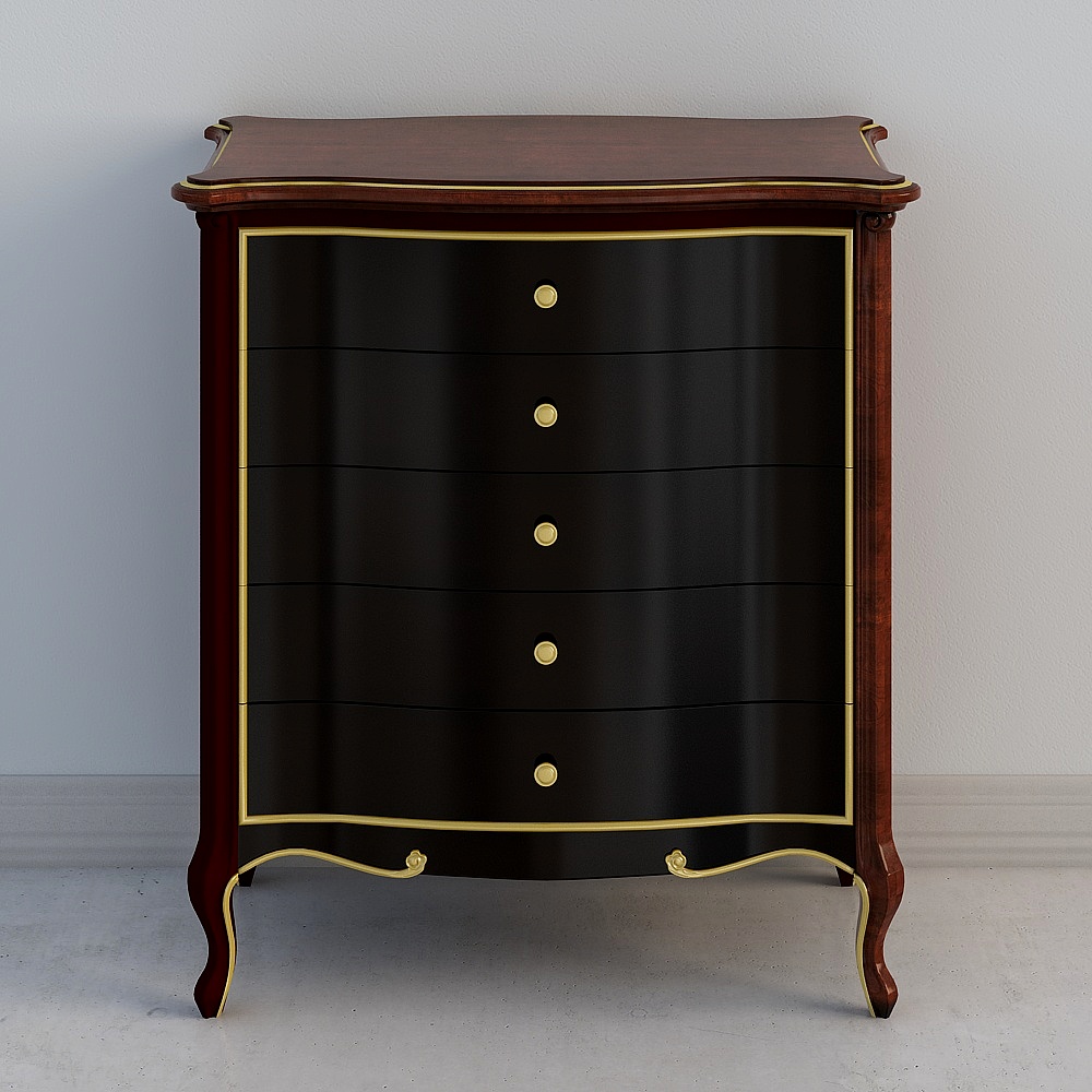 Meuble de style lumière luxueuse de la marque Yunguang avec cinq armoires 9801 905 x 465 x 1080 mm