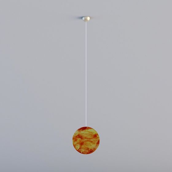 Hanging Planet Lamp 3D model
