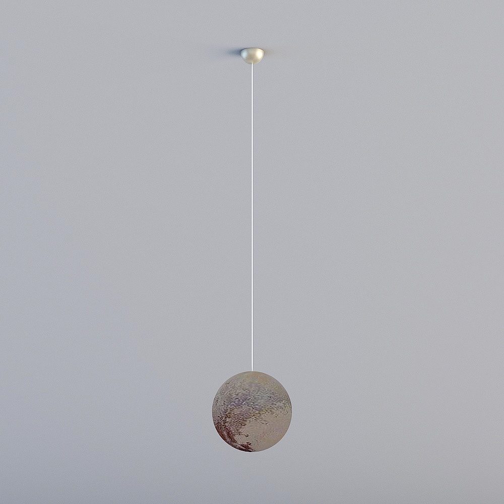 Minimalist Artistic Pendant Lamp 3D model