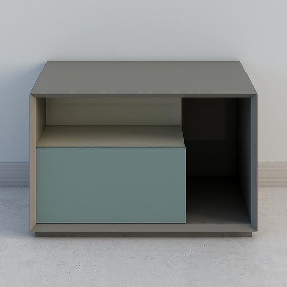 Modern Minimalist Storage Cabinet 3D model