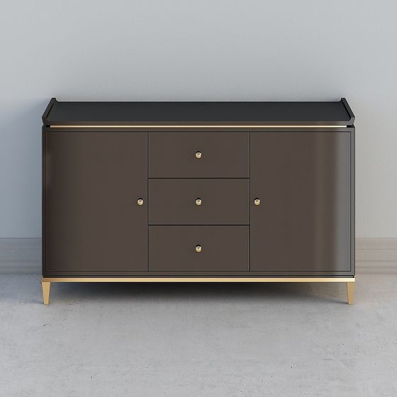 Stylish Urban Corner Cabinet 3D model