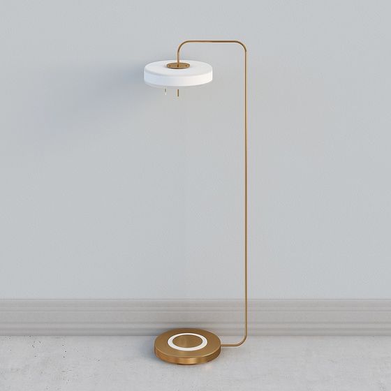 Elegant 3D Model Floor Lamp for Modern Interiors
