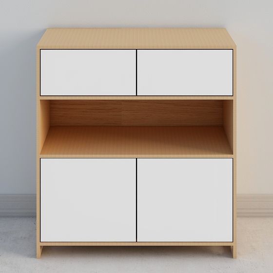 City Corner Cabinet 3D model for Modern Interiors