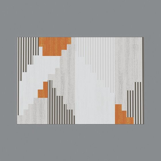 Abstract Geometric Carpet 3D model