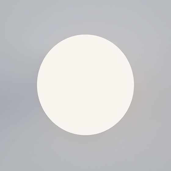 Minimalist White Sphere 3D model