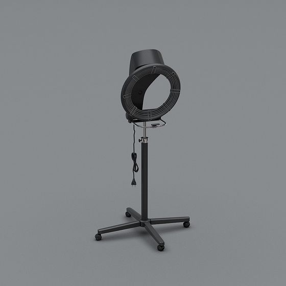 Black Perm Instrument 3D Model for Beauty Use