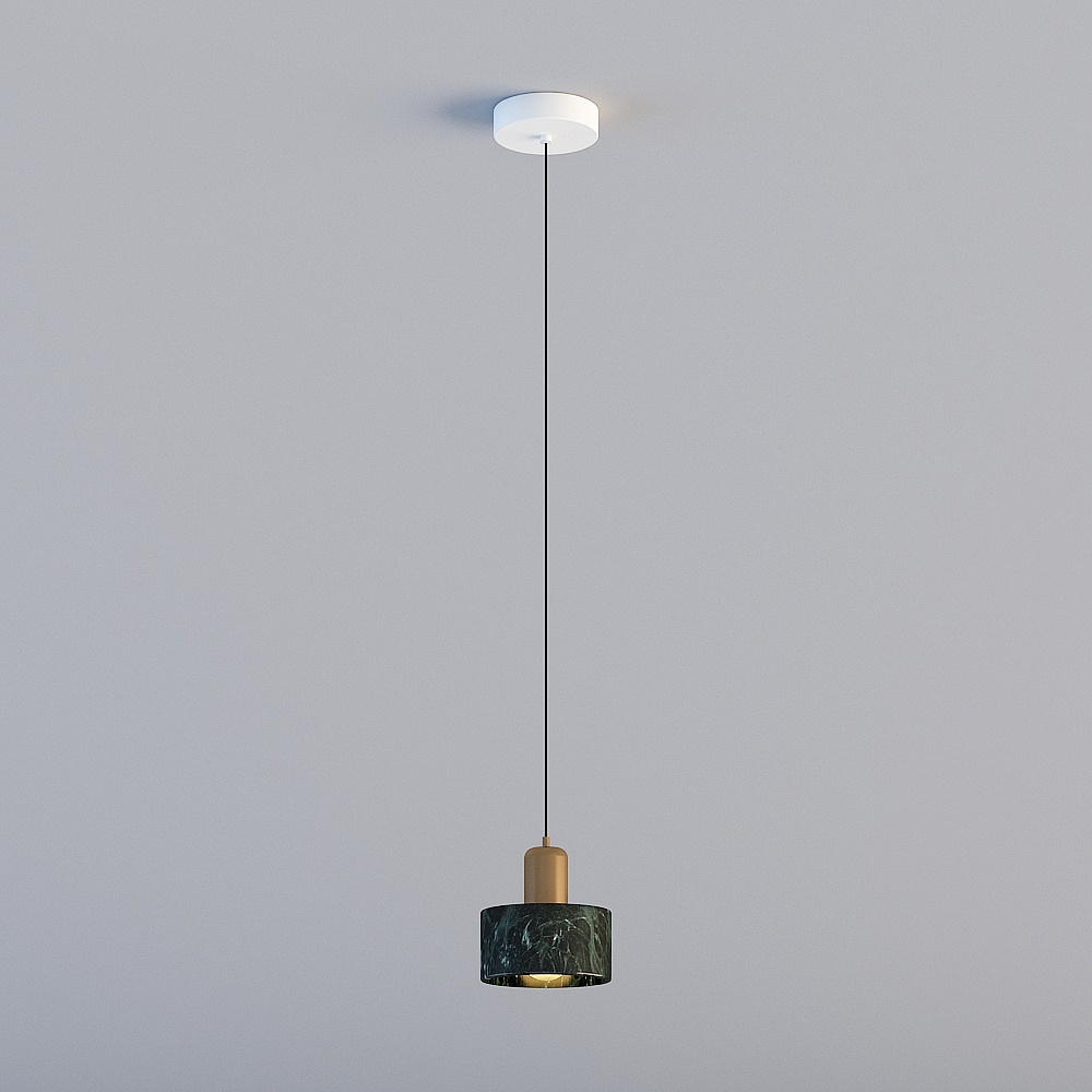 Todas las luces 3D son XJDS - Lámpara de araña de mármol negro de lujo postmoderno nórdico de restaurante de dormitorios de estudio de bar MD389