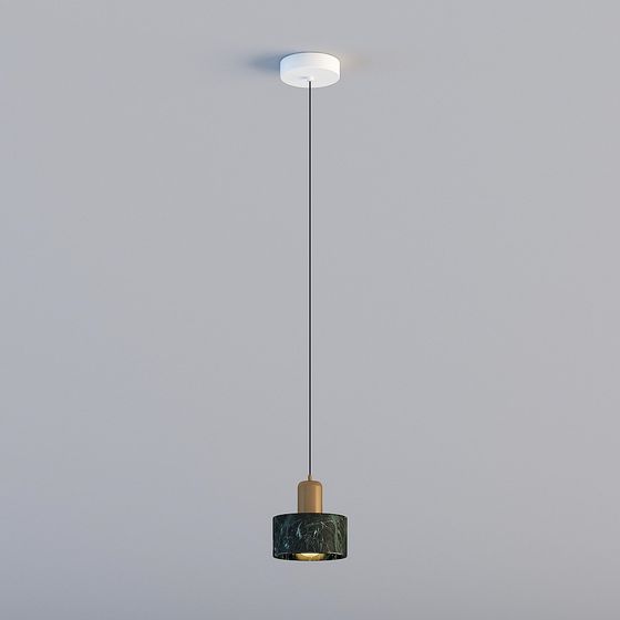 Todas las luces 3D son XJDS - Lámpara de araña de mármol negro de lujo postmoderno nórdico de restaurante de dormitorios de estudio de bar MD389