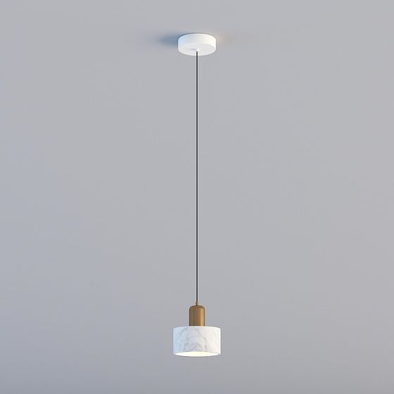 Modern Minimalist 3D Pendant Light Model