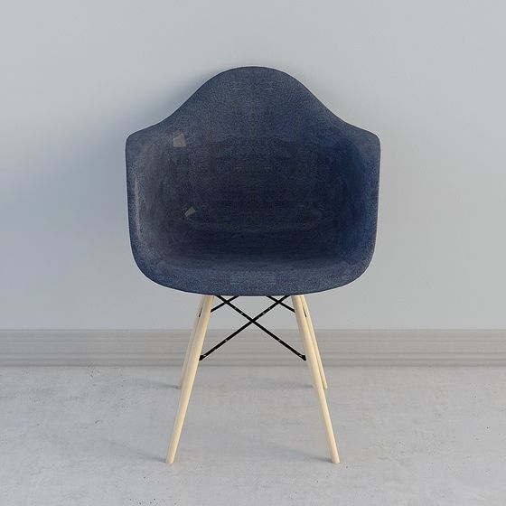 Elegant Low-Polygon Chair 3D Model for Modern Spaces