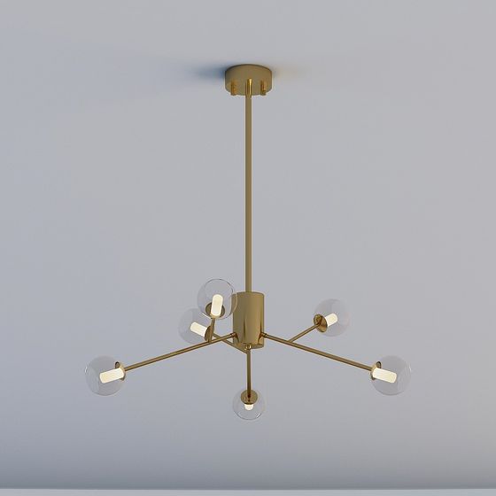 Elegant Modern Pendant Light 3D model