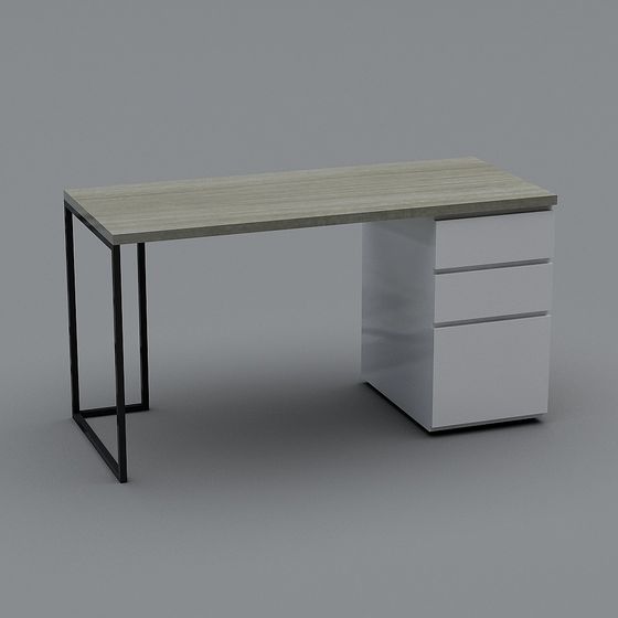 Urban Workspace Desk 3D Model
