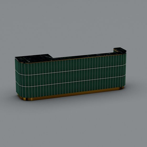 Urban Oasis Reception Desk 3D model